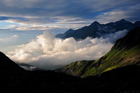 Sunset from the Cabane de Panossière