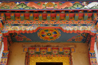 The entrance above the entrance to the new gompa near the end of the Druk Path Trek