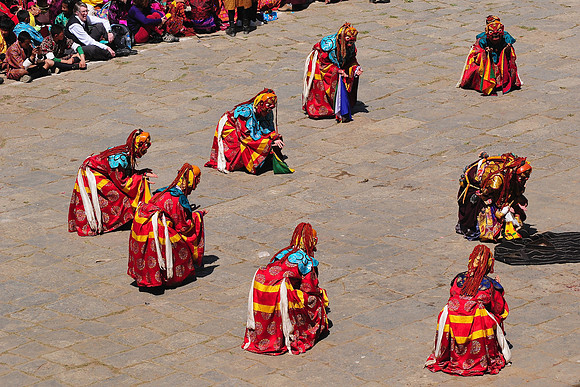 Masked dancers