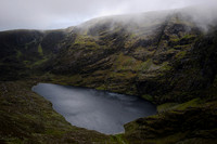 Lough Erhogh from Mangerton Mountain's north ridge, County Kerry