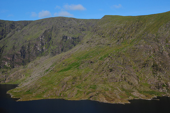 Teermoyle Mountain and Coomreagh above Comasaharn Lake, County Kerry
