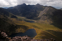 Carrauntoohil and Beenkeragh from the summit of Cruach Mhór, MacGillycuddy's Reeks, County Kerry