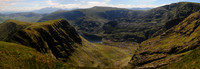 The view of Coomasaharn Lake from the summit of Teermoyle Mountain, County Kerry