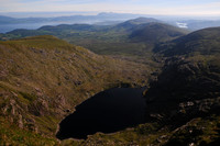 Coomeeneragh Lake from the summit of Meenteog, County Kerry