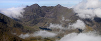 Carrauntoohil and Beenkeragh from the summit of Cruach Mhór, MacGillycuddy's Reeks, County Kerry
