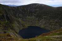 Lough Erhogh from Mangerton Mountain's east ridge, County Kerry