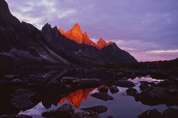 Tombstone Mountain from Talus Lake