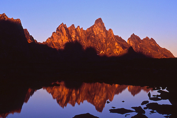Tombstone Mountain from Talus Lake
