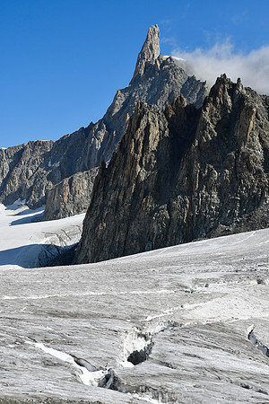 The Dent du Géant from Rifugio Torino