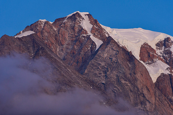 Mont Blanc before sunrise from Entrèves