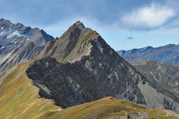 Looking west from the summit of Mont Fortin