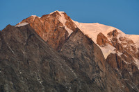 First light on Mont Blanc from Entrèves