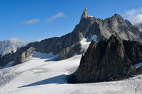 The Dent du Géant from the summit of Punta Helbronner