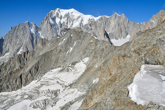 Mont Blanc from the summit of Punta Helbronner