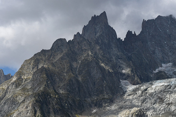 The Aiguille Noire de Peuterey from Entrèves
