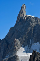 The Dent du Géant from the summit of Punta Helbronner