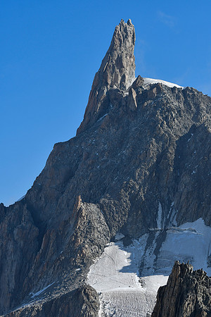 The Dent du Géant from the summit of Punta Helbronner