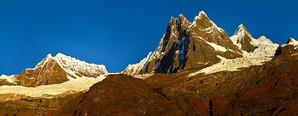 Sunrise on Pucajirca from Jancapampa