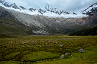 Alpamayo from the meadow below Arhueycocha