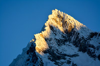 First light on Quitaraju, from Taullipampa