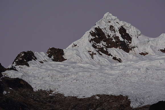 Nevado Tayapampa before sunrise from Tayapampa camp