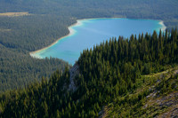 Pinto Lake from above Sunset Pass