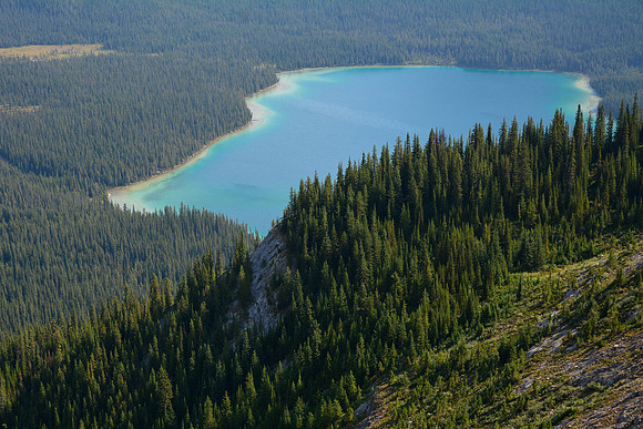 Pinto Lake from above Sunset Pass