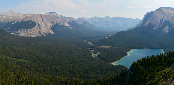 Pinto Lake from above Sunset Pass