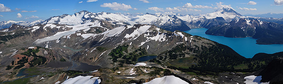 Looking southeast from the Black Tusk's south summit
