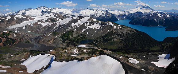 Looking southeast from the Black Tusk's south summit