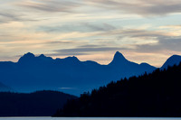 Mount Aiken and Mount Denman from Feather Cove