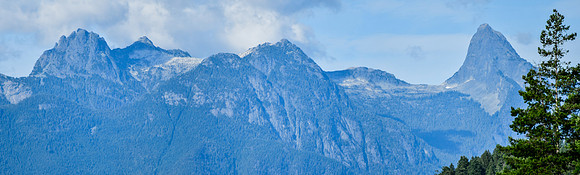 Mount Aiken and Mount Denman from West Cumre Island
