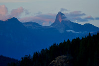 Sunset on Mount Denman from Feather Cove