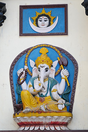 The statute of Ganesh on the main temple, Pashupatinath, Kathmandu