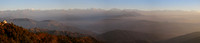 Sunrise over the foothills of the Himalaya, from Nagarkot