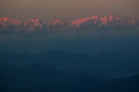 Sunrise over the Himalaya, from Nagarkot