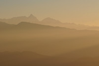 Sunrise over the Himalaya, from Nagarkot
