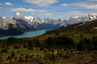Maligne Lake from the Bald Hills