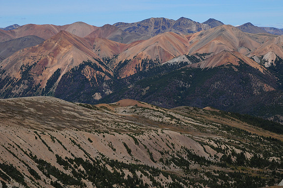 Looking across the Tyaughton Creek valley from just north of Mount Sheba