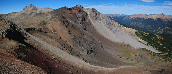 Looking north along Sheba Ridge toward Mount Sheba