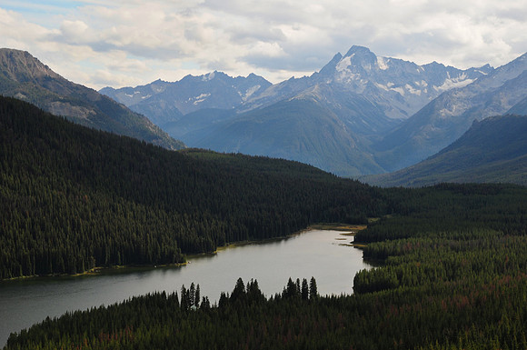 Spruce Lake and Dickson Peak