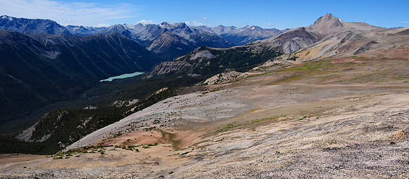 Looking north along Sheba Ridge toward Mount Sheba