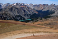 Warner Lake and the Warner Creek valley from above Deer Pass