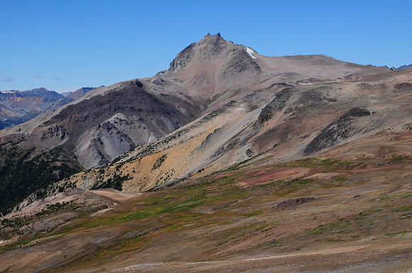 Looking north along Sheba Ridge toward Mount Sheba