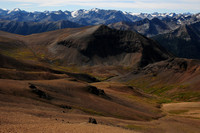 Looking west into a side valley from Sheba Ridge
