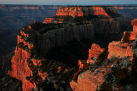 Wotan's Throne at sunrise from Cape Royal, North Rim