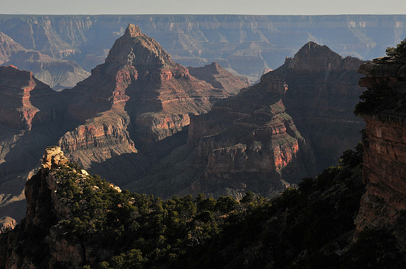 Vishnu Temple from Cape Final, North Rim