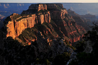 Wotan's Throne at sunset from Cape Royal, North Rim