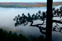 Morning mist on Whitefish Lake, Centennial Ridges Trail