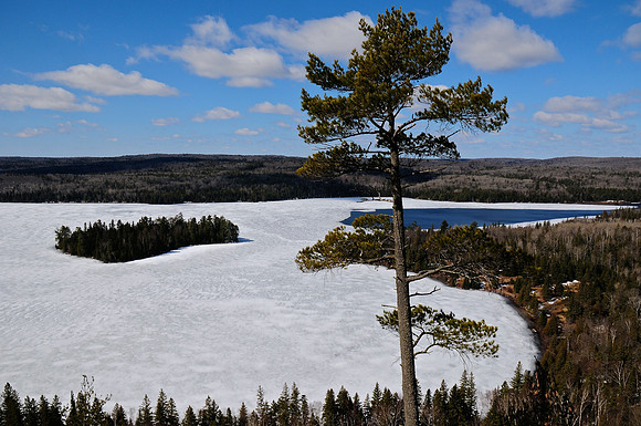Spring breakup on Whitefish Lake, Centennial Ridges Trail